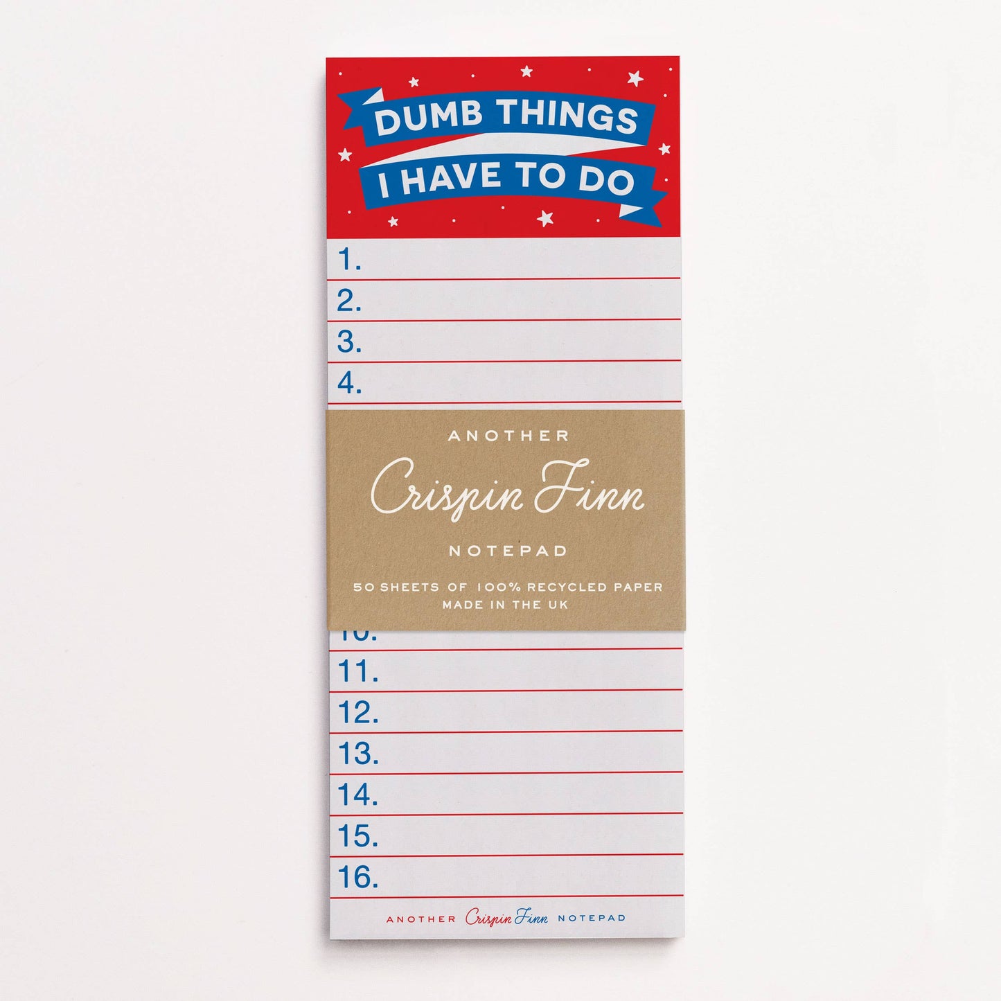 Notizblock "Dumb Things I Have To Do"