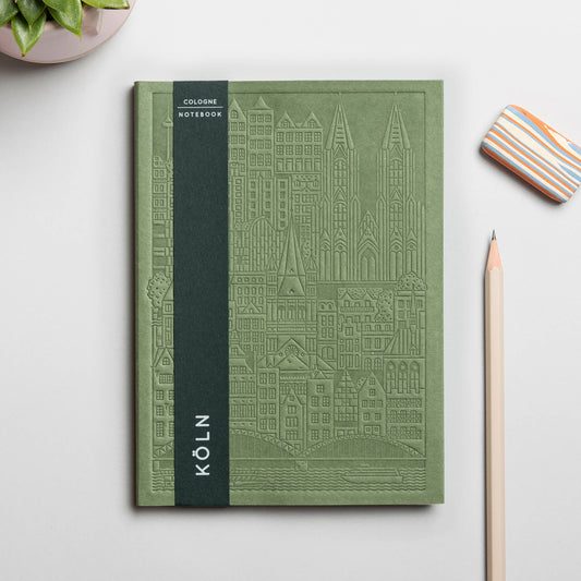 Köln Notizbuch mit geprägtem Einband