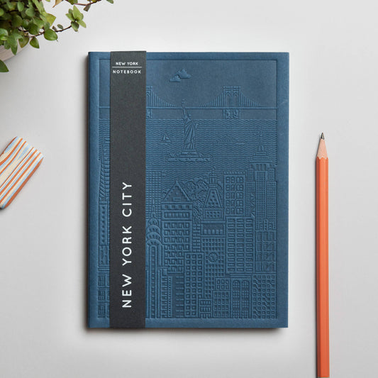 New York Notizbuch mit geprägtem Einband
