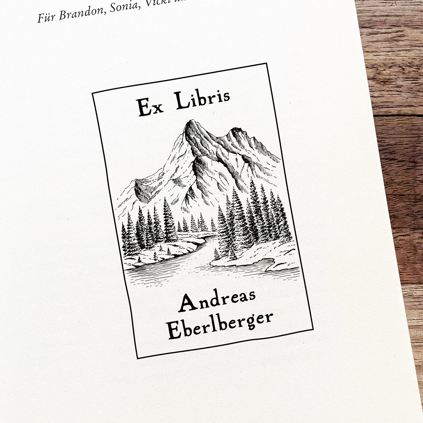 Ex Libris Stempel - Wildnis