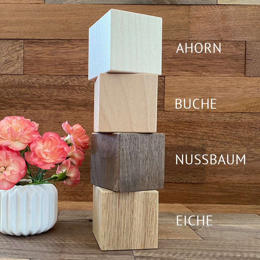 Personalisierter Teelichthalter zur Taufe - modern