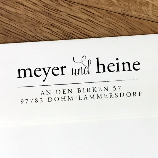 Paarstempel für verschiedene Familiennamen #045