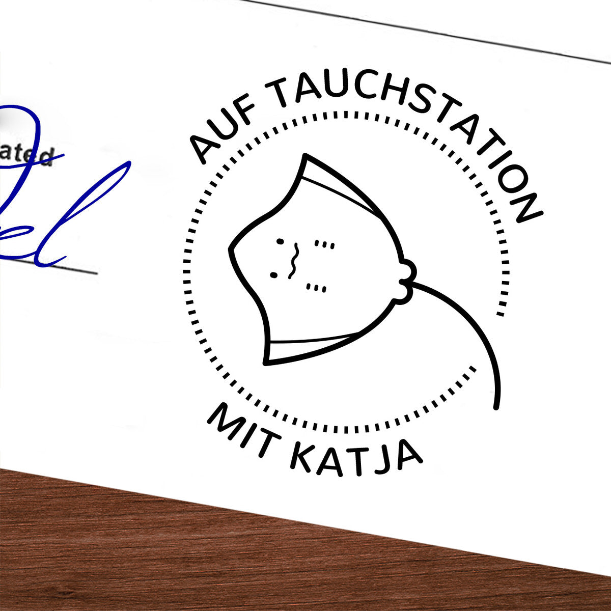 Cooler Taucherstempel - Rochen