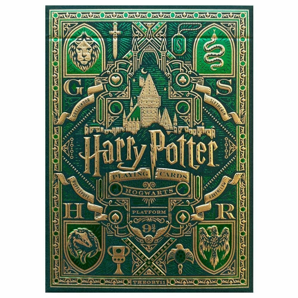 Harry Potter Slytherin Spielkarten (grün)