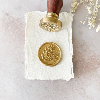 Siegelstempel "Wilde Mohnblume" für wunderschöne Wachssiegel