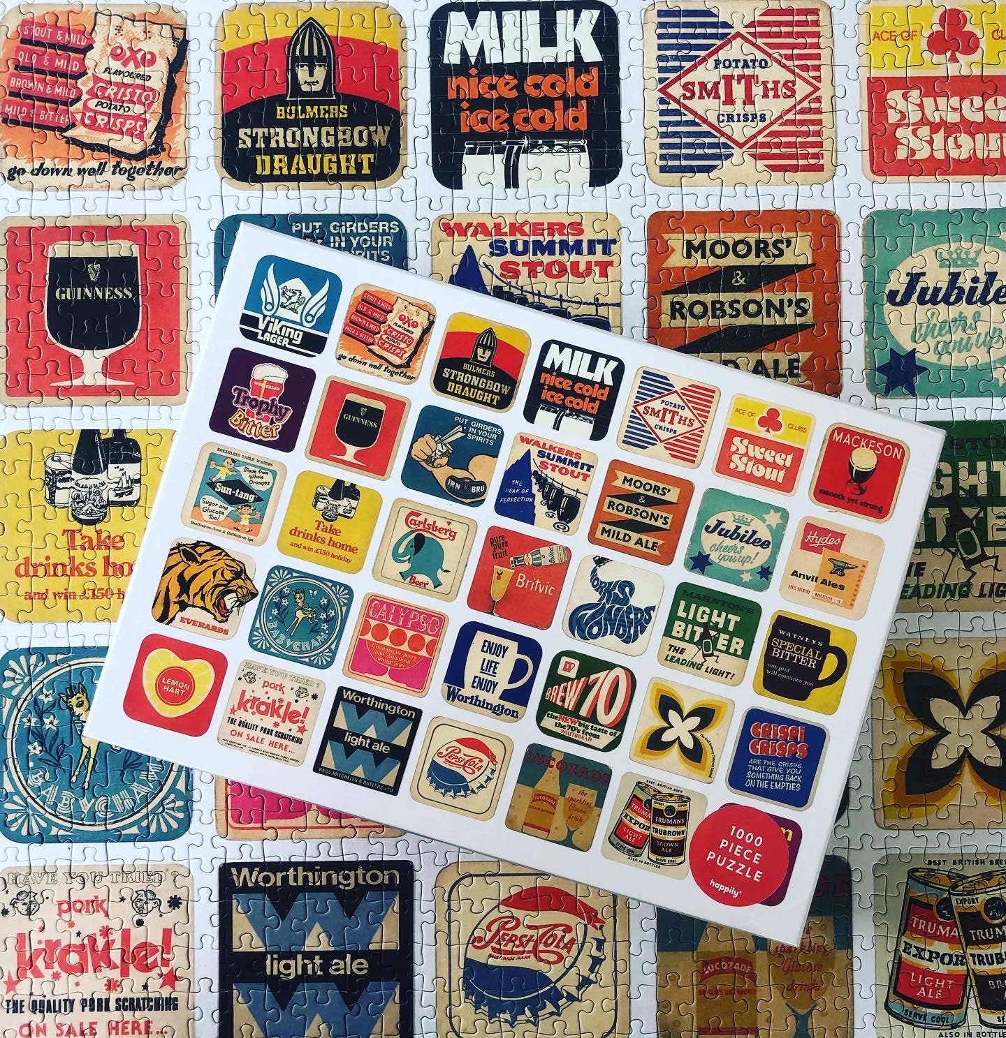 Bierdeckel - Premium-Puzzle mit 1.000 Teilen