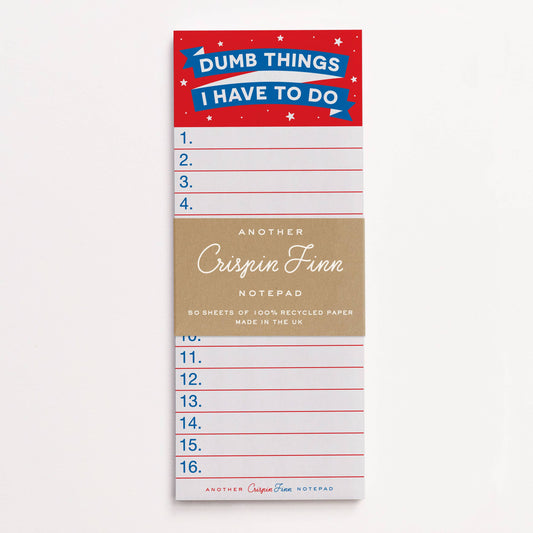 Notizblock "Dumb Things I Have To Do"