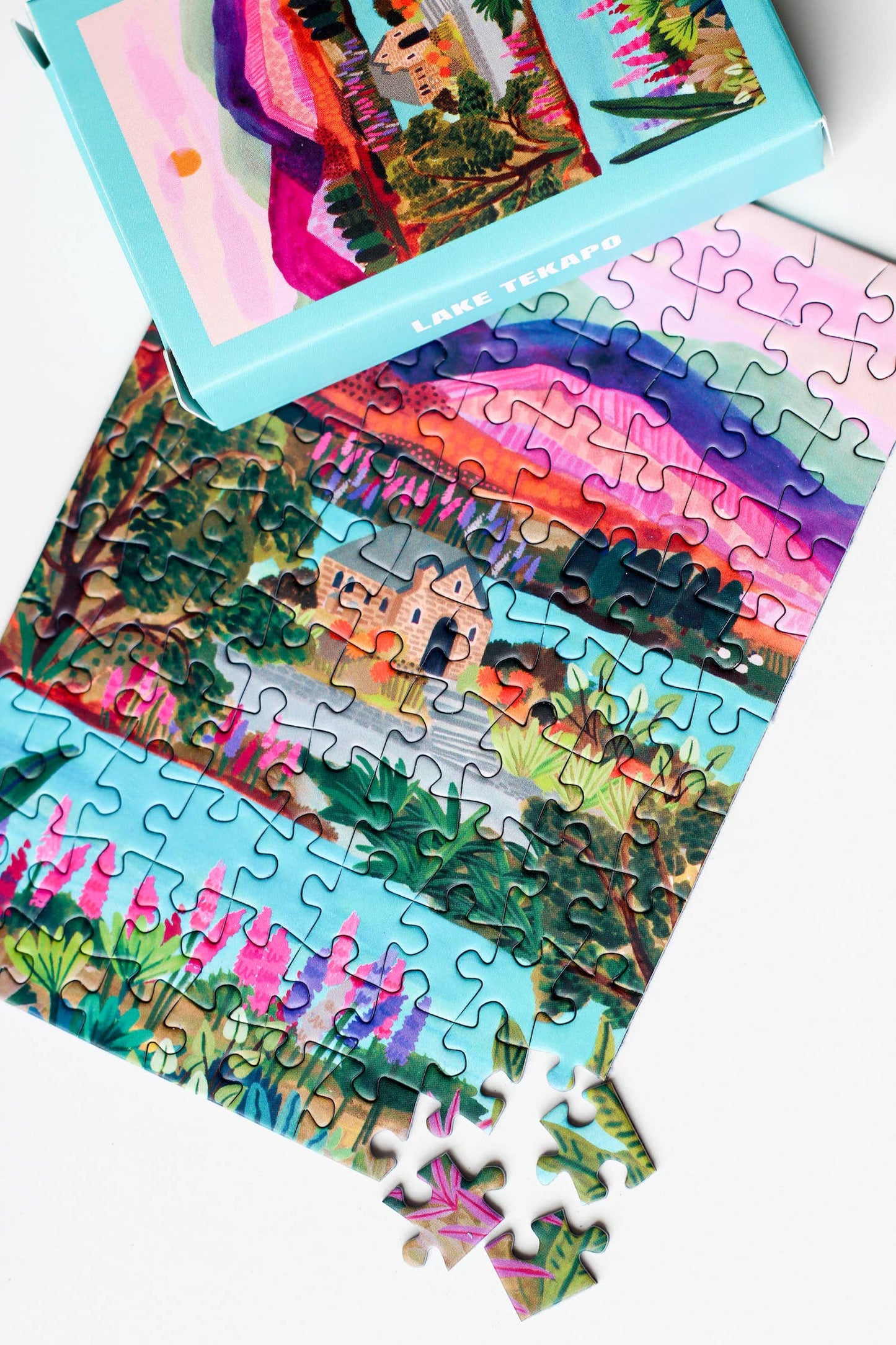 Mini-Puzzle Lake Tekapo, 99 Teile