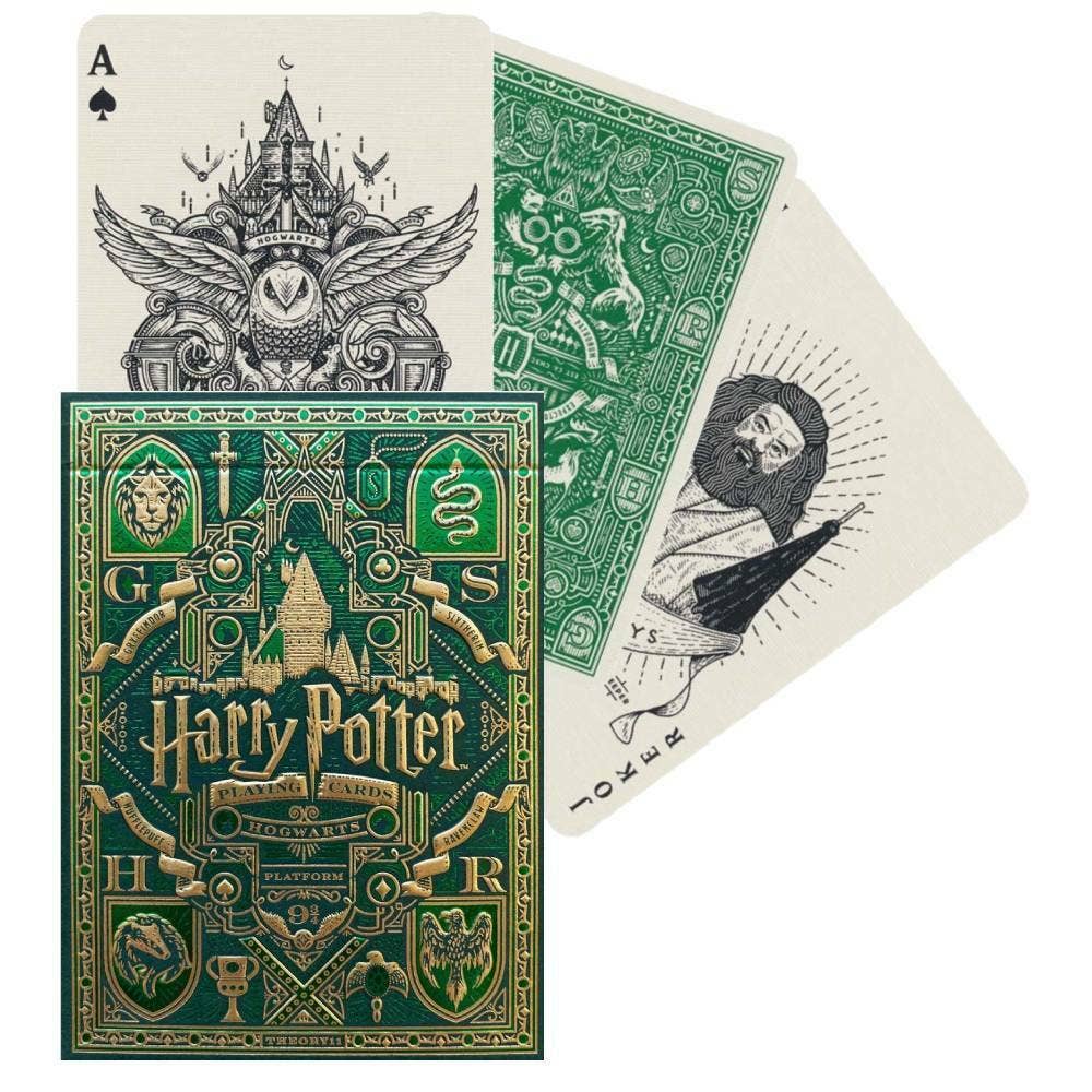 Harry Potter Slytherin Spielkarten (grün)