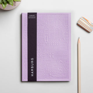 Hamburg Notizbuch mit geprägtem Einband