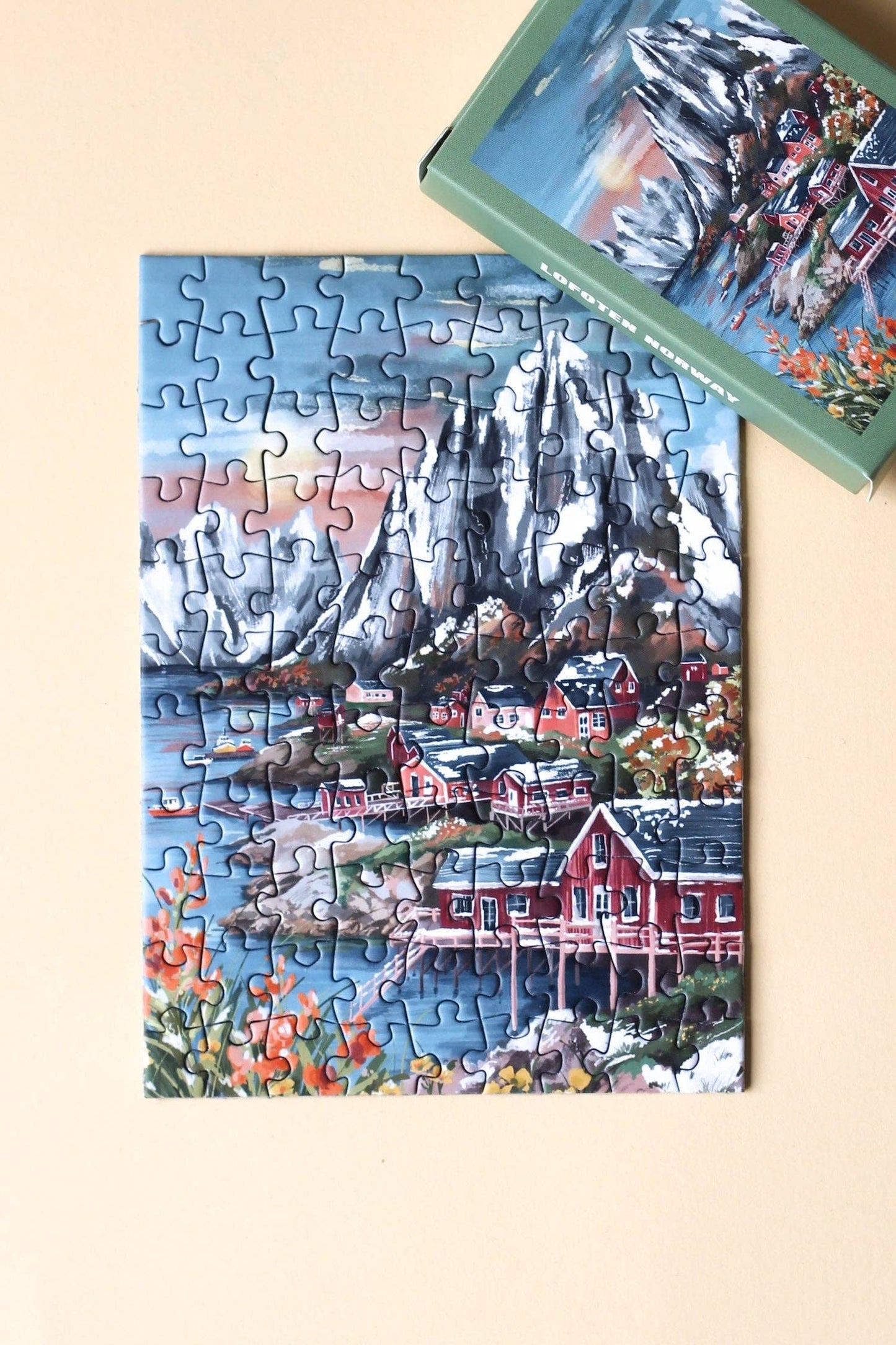 Mini-Puzzle Lofoten Norway, 99 Teile