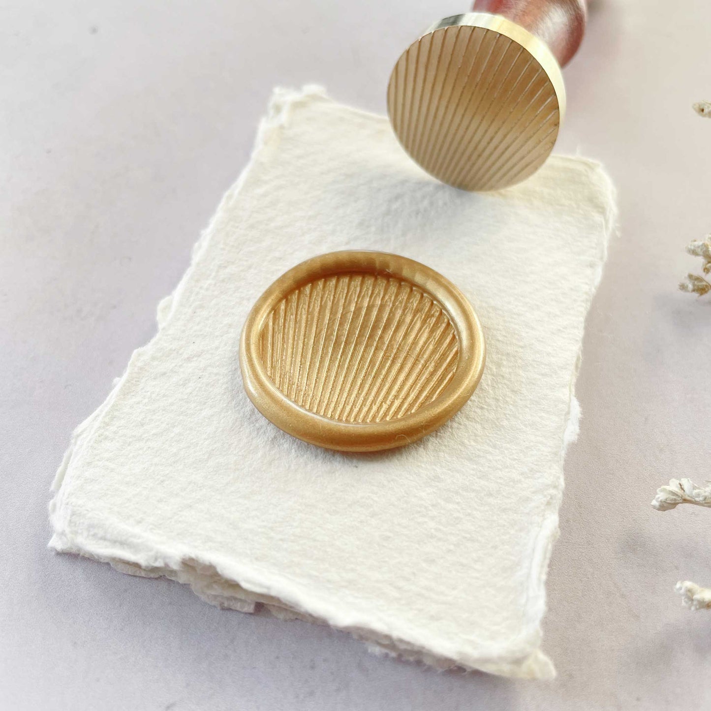 Siegelstempel "Art Deco" für Wachssiegel im Gatsby-Stil der 1920er Jahre