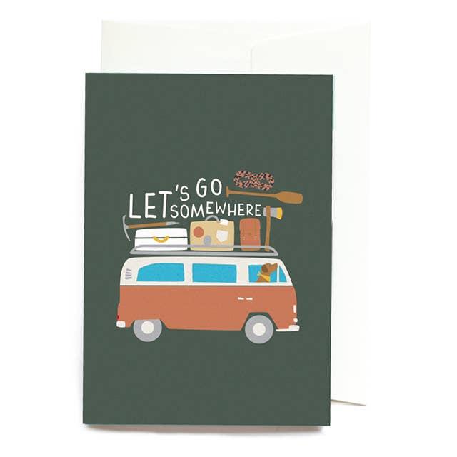 Grußkarte "Let's go somewhere"