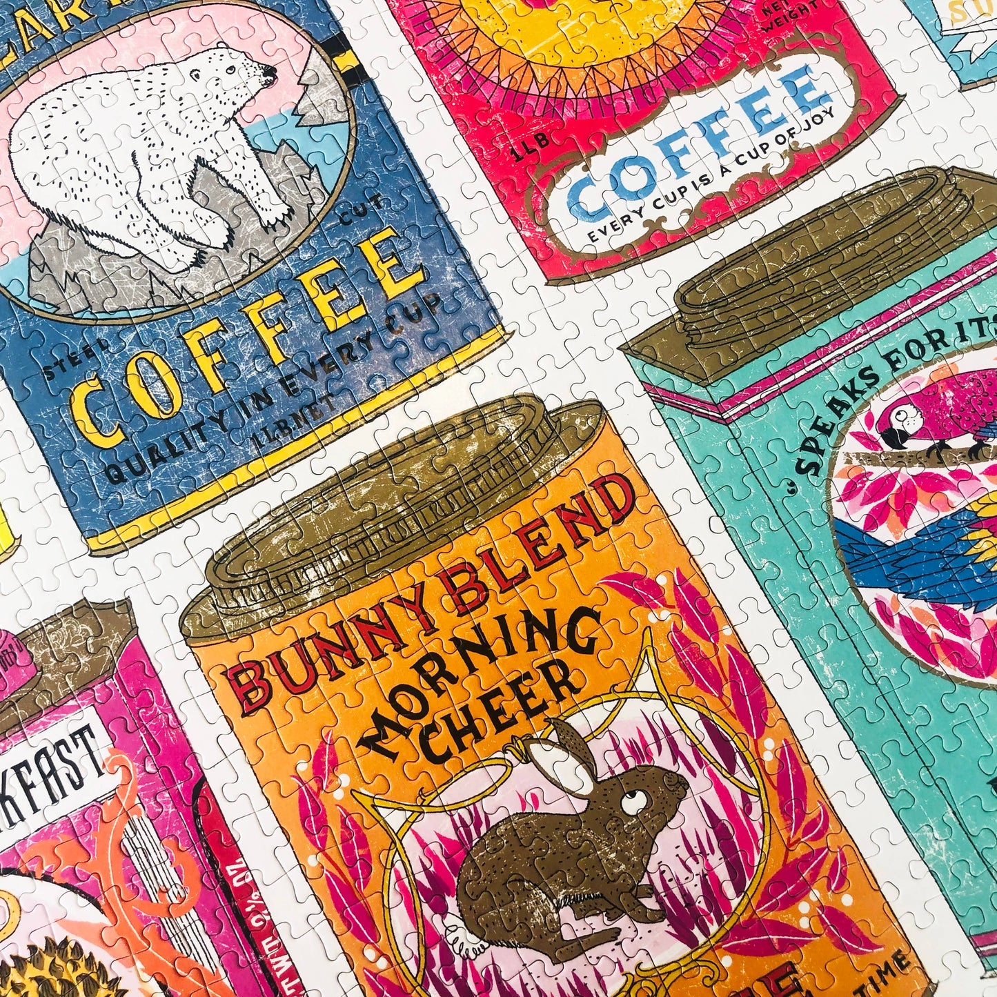 Vintage-Tee- und Kaffeedosen - Premium-Puzzle mit 1.000 Teilen