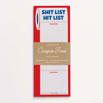 Notizblock "Shit List, Hit List"