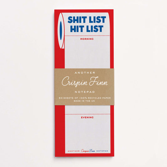 Notizblock "Shit List, Hit List"