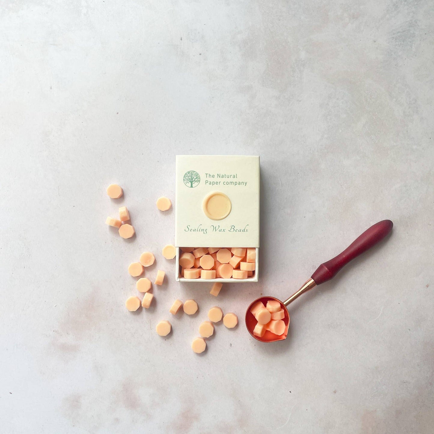 75 Siegelwachsperlen - Pfirsich