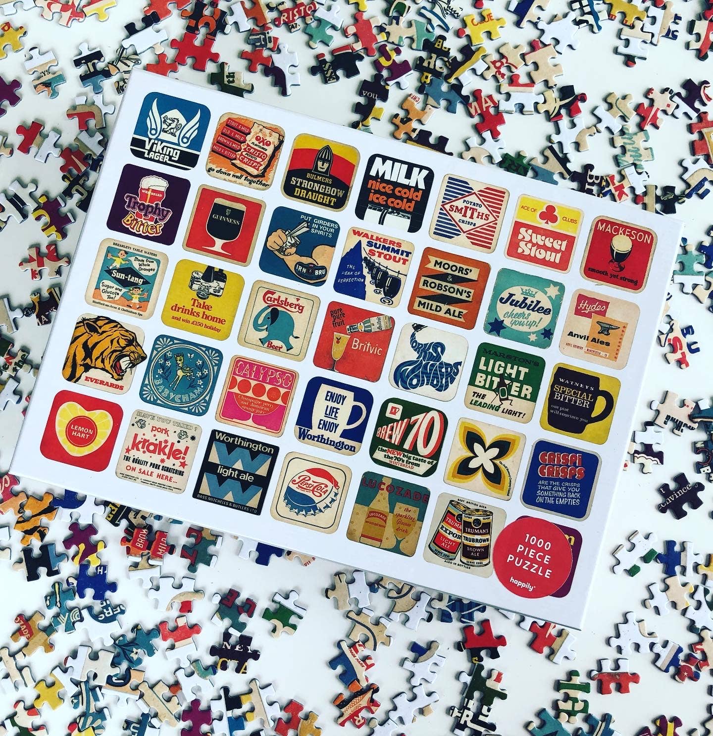 Bierdeckel - Premium-Puzzle mit 1.000 Teilen