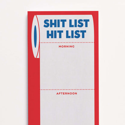 Notizblock "Shit List, Hit List"