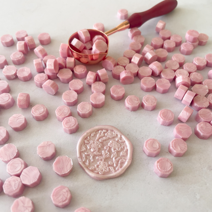 75 Siegelwachsperlen - Hellrosa