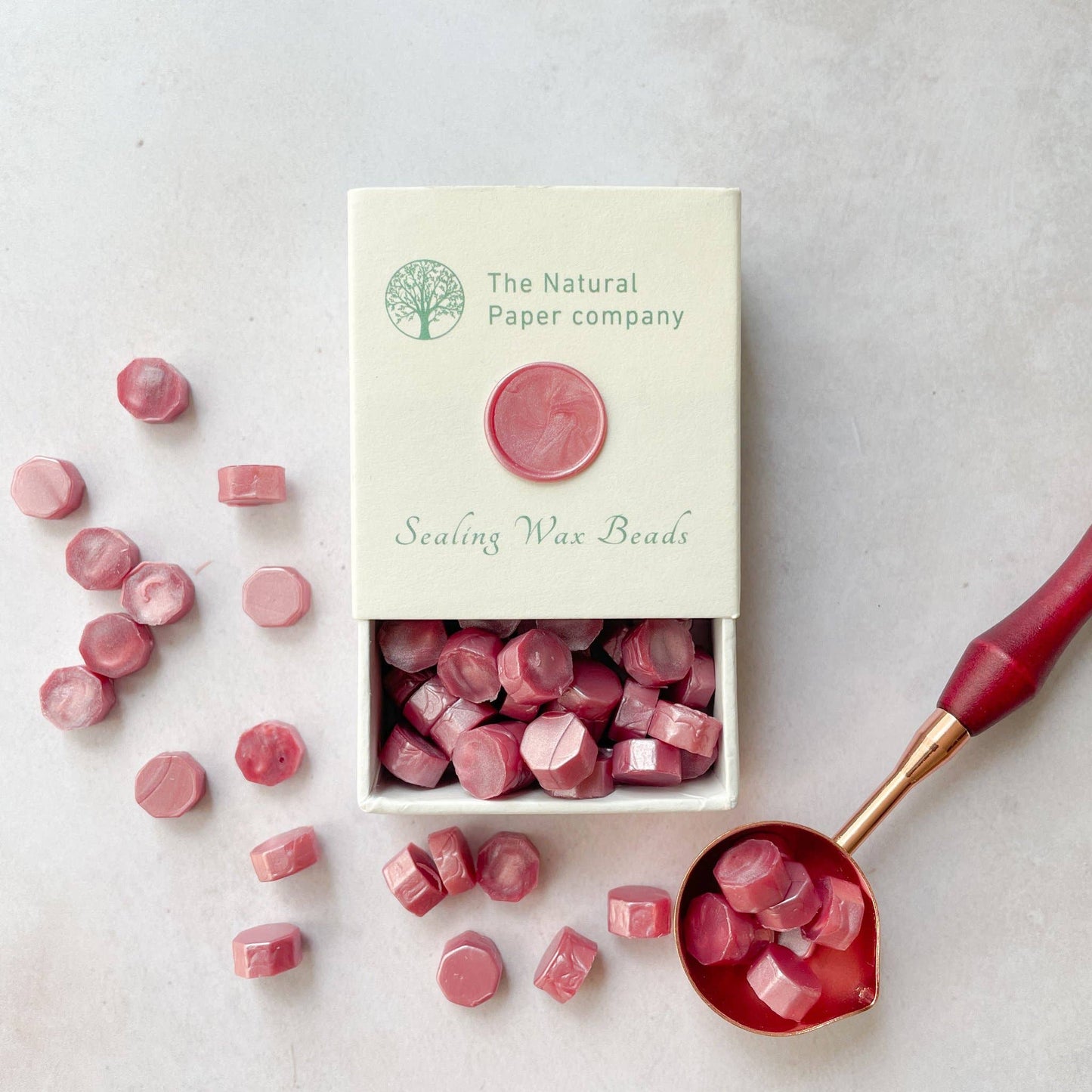 75 Siegelwachsperlen - Dunkelrosa