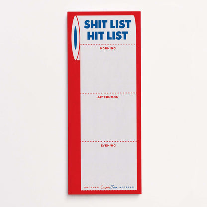 Notizblock "Shit List, Hit List"