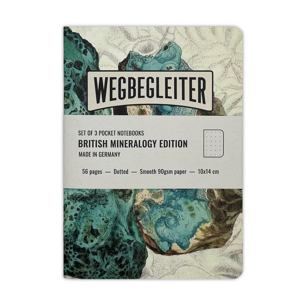 Set aus 3 Notizheften - British Mineralogy Edition