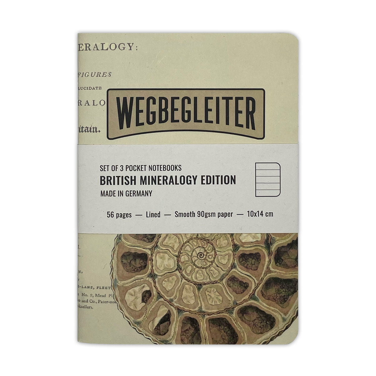 Set aus 3 Notizheften - British Mineralogy Edition