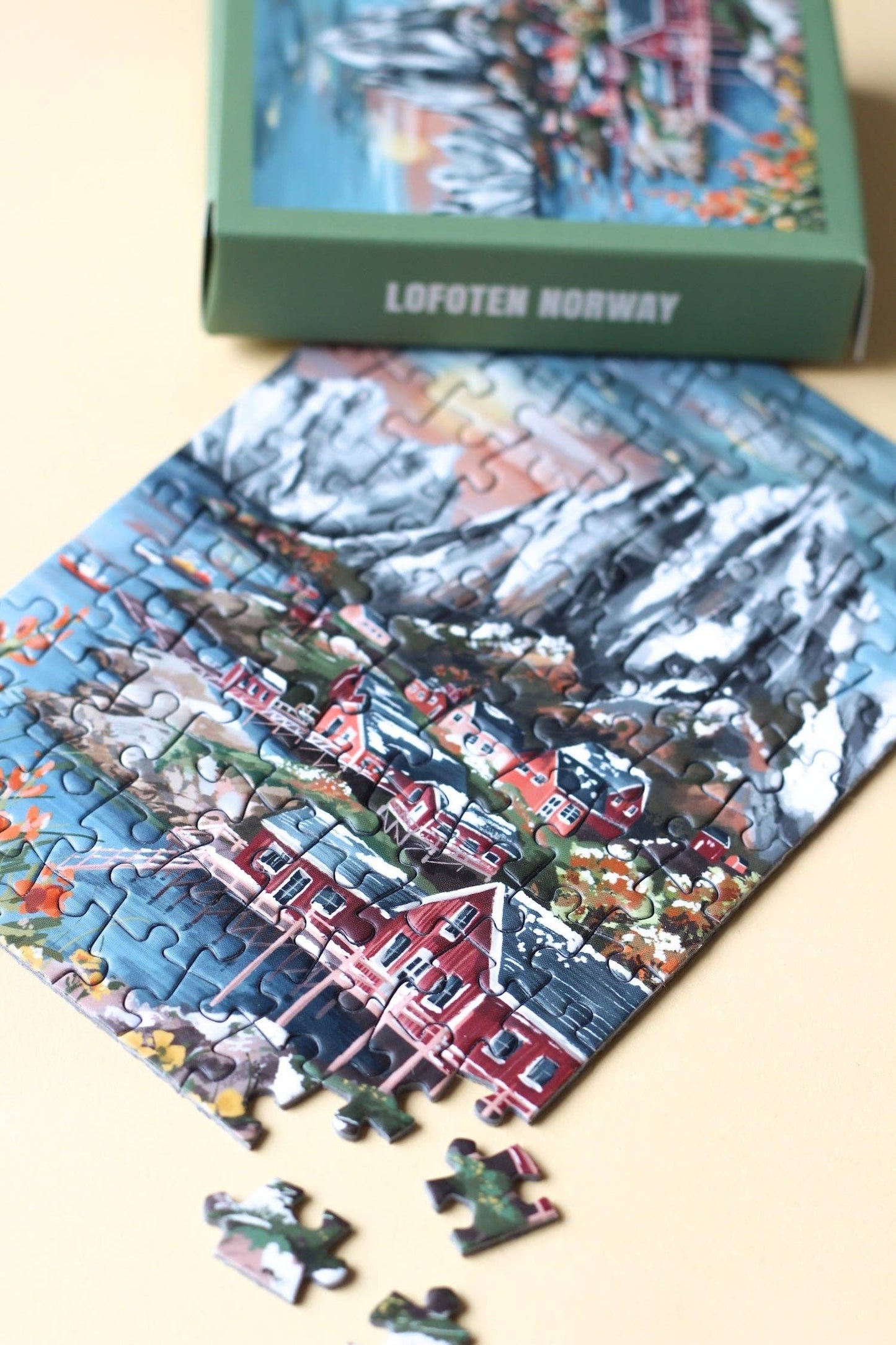 Mini-Puzzle Lofoten Norway, 99 Teile
