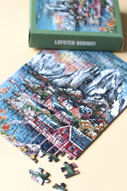 Mini-Puzzle Lofoten Norway, 99 Teile