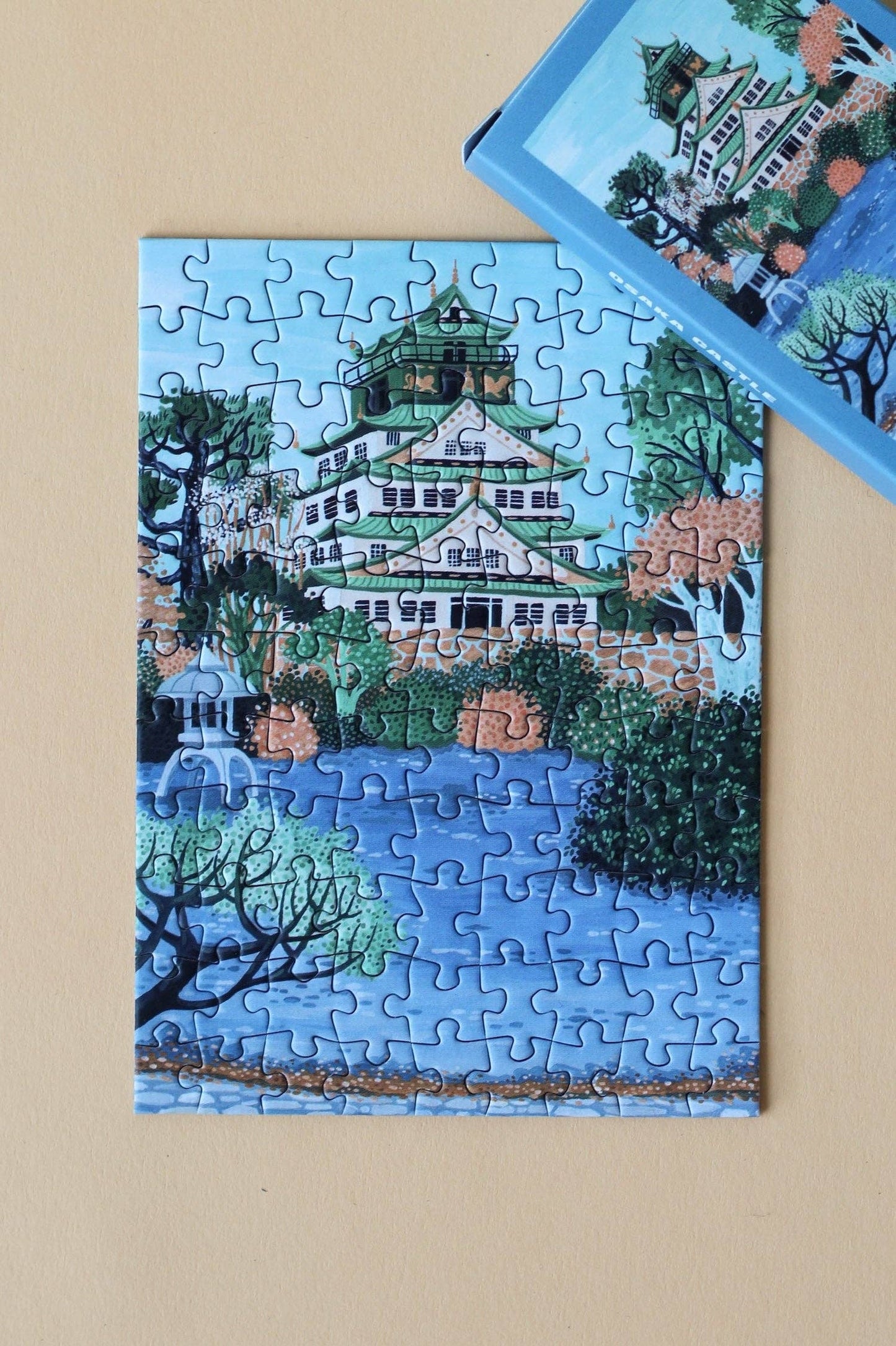 Mini-Puzzle Osaka Castle, 99 Teile