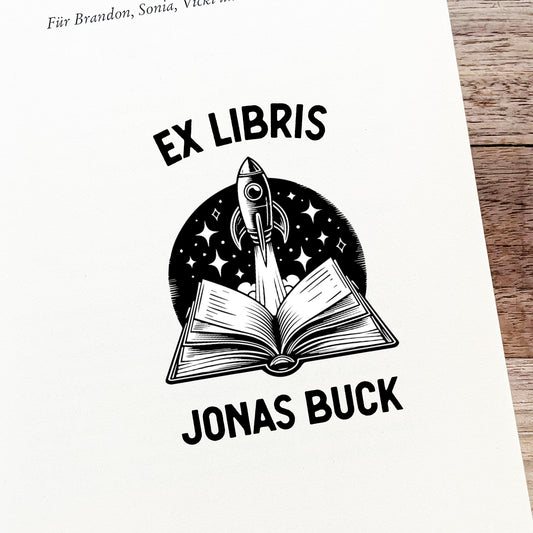 Ex Libris Stempel - Rakete