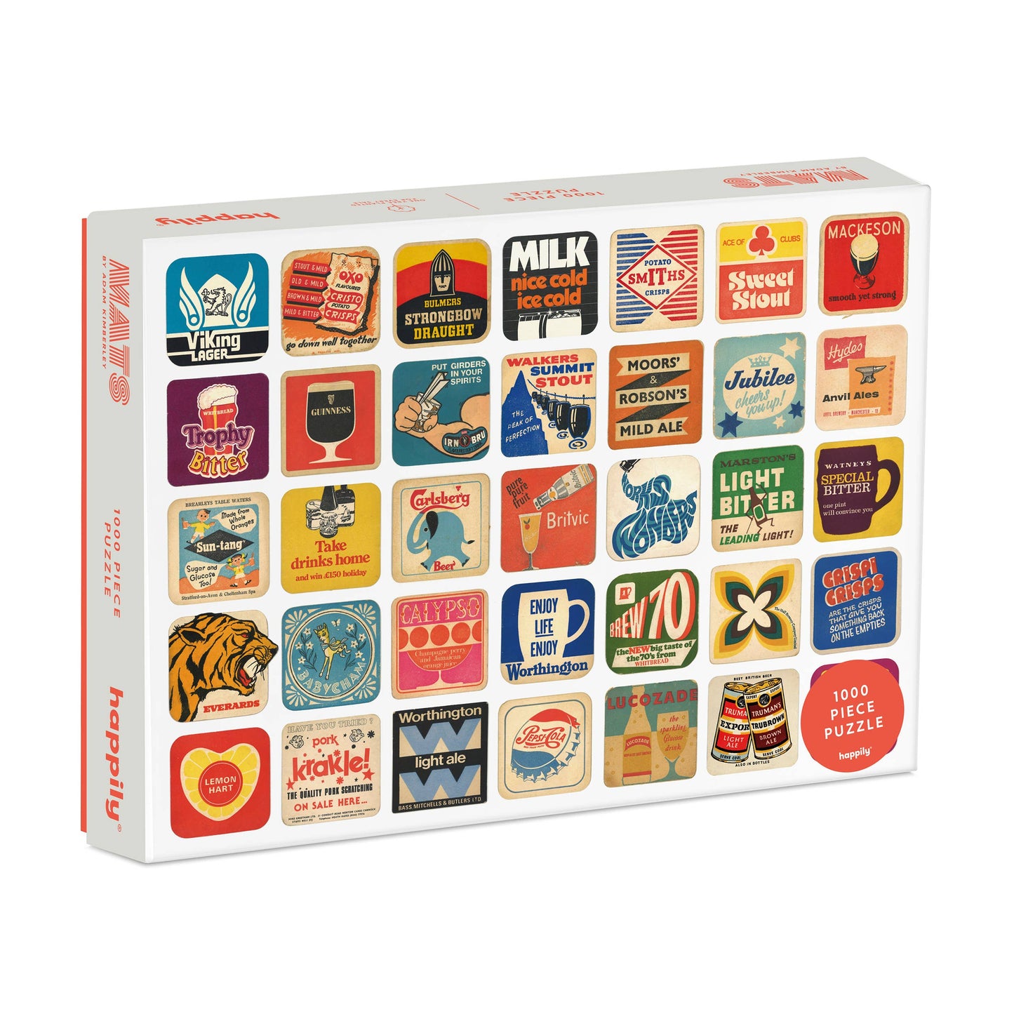 Bierdeckel - Premium-Puzzle mit 1.000 Teilen