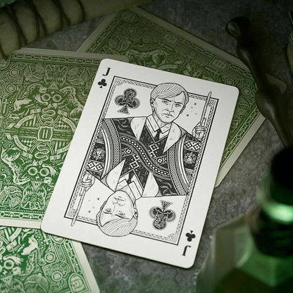 Harry Potter Slytherin Spielkarten (grün)