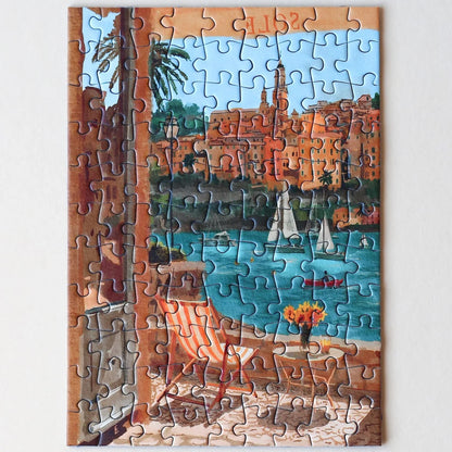 Mini-Puzzle Menton France, 99 Teile