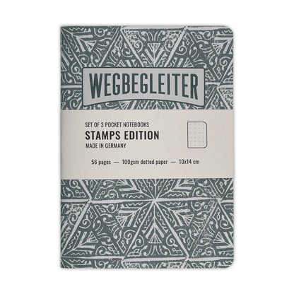 Set aus 3 Notizheften - Stamps Edition