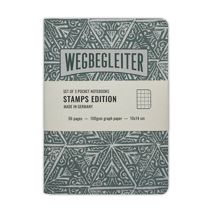 Set aus 3 Notizheften - Stamps Edition