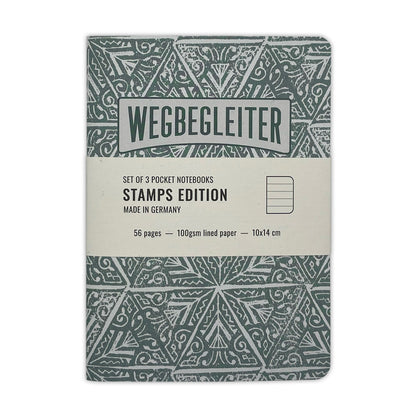 Set aus 3 Notizheften - Stamps Edition