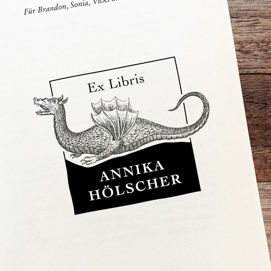 Ex Libris Stempel - Drache