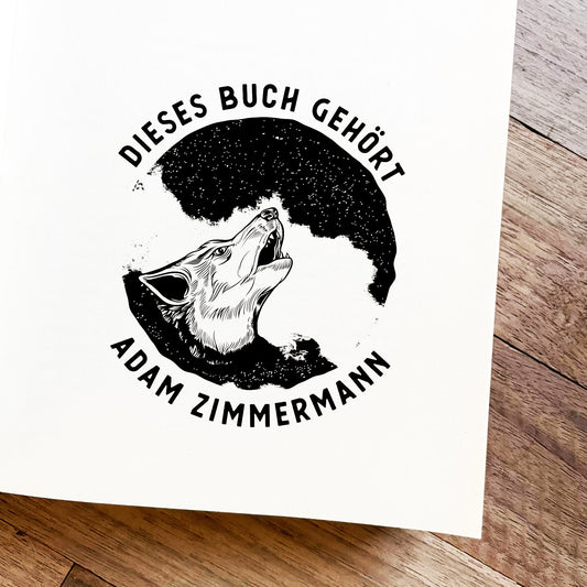 Ex Libris Stempel - Wolf
