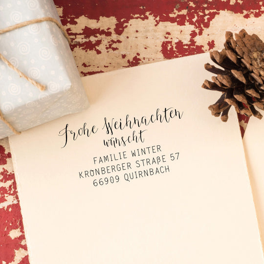 Weihnachtsstempel "Frohe Weihnachten" #051
