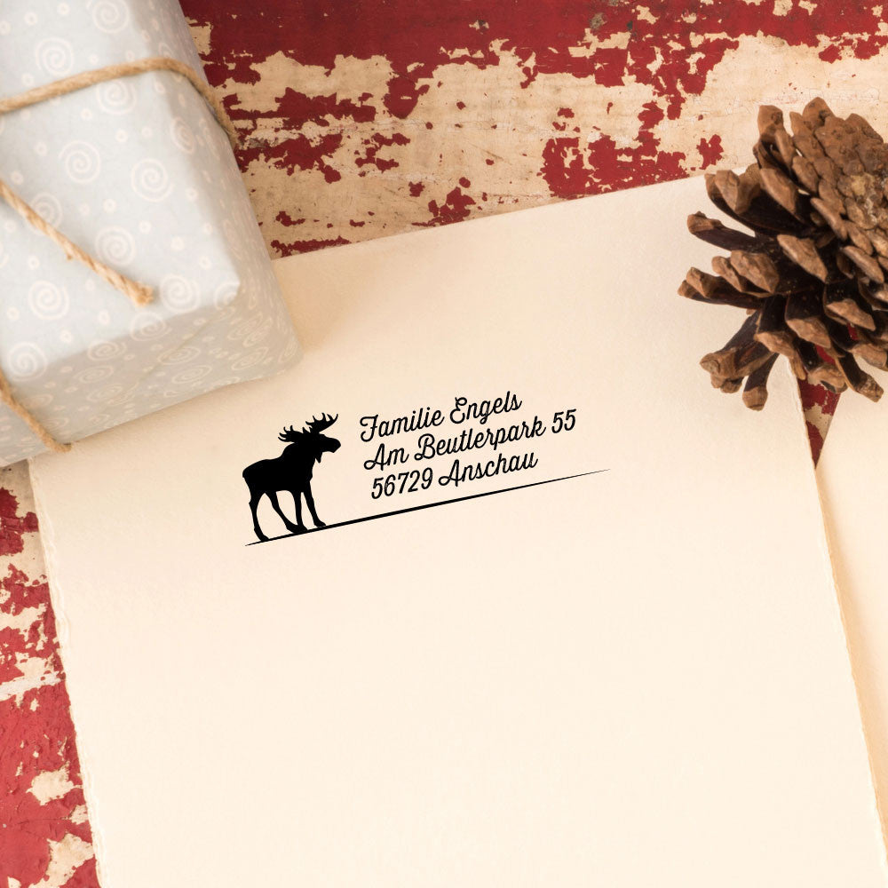 Weihnachtsstempel "Elch" #053