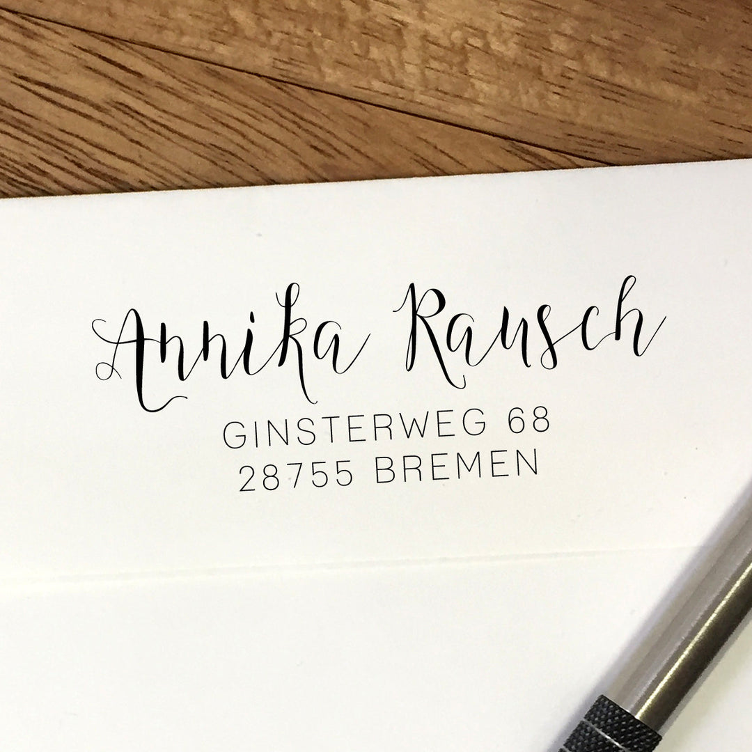 Adressstempel Kalligraphie #020