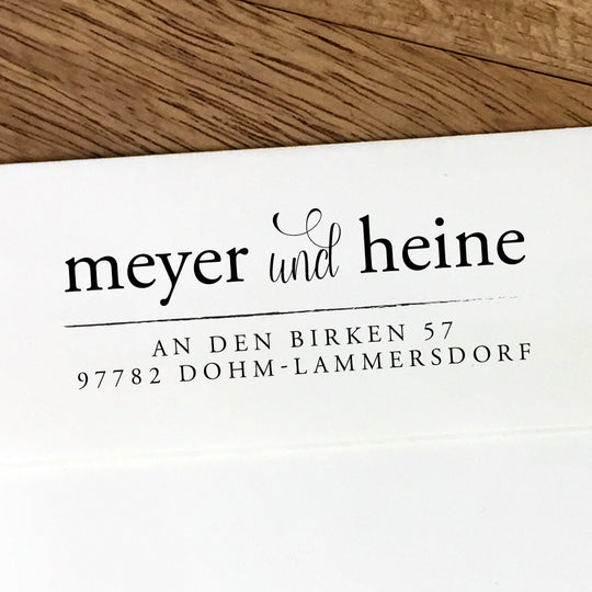 Paarstempel für verschiedene Familiennamen #045