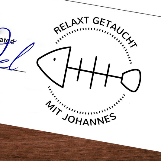 Cooler Taucherstempel - Fischgräte