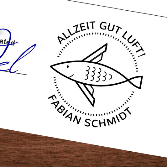 Cooler Taucherstempel im Taschenformat
